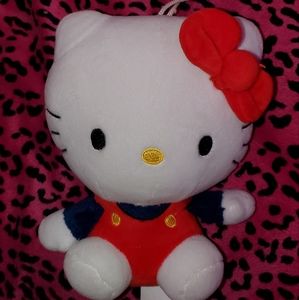 6in Hello Kitty Plush Dangler Classic Colors
